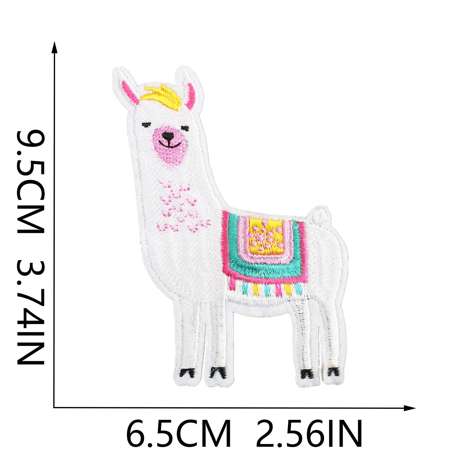 Wholesale Cartoon alpaca embroidery cloth patch clothes desert camel patch